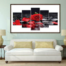 Rose 5D DIY Full Drill Diamond Painting Crafts 5-pictures Combination Kits