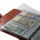 10Pcs 3 Slots Money Banknote Paper Money Album Page Collecting Holder Sleeves In