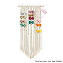 Multifunctional Gift Home Decor Wall Hanging Macrame Hair Bow Holder Ornament