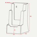Clear TriFold Brochure Business Card Holder Desk Stand Pamphlet Display Hot
