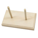 Wood Thread Stand Rack Organizer 2 Spool Cone Machine Sewing Storage Holder