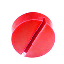 Red Slotted Floor Jack Pad Frame Rail Adapter For Pinch Weld Side Pad