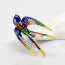Animal Brooch Fashion Rhinestone Badge Backpack Jacket Jewelry Gifts (B) A