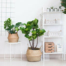 Woven Seagrass Basket, Woven Seagrass Tote Belly Basket for Storage, Laundr