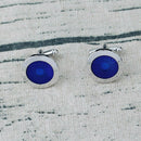 Beauty Blue Alloy Men's Wedding Party Gift Shirt Cuff Links Cufflinks Business
