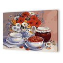 Vase Flower DIY Painting By Numbers Kit Canvas Oil Wall Art Home Decor Gift