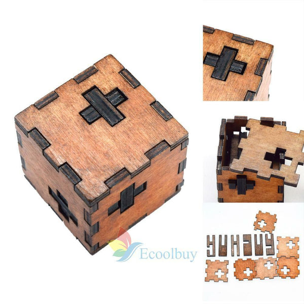 Kids Toys Wooden Gadget Intelligence Puzzle toys Adults Kong Ming Lock IQ test #