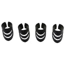 4x Guitar Ukulele Thumb Bass Fingertip Guards Finger Picks Protector Black L