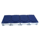 2pcs 6-Port Electronic Component Storage Box Case Container Size M