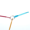 3pcs Hot Mixed Aluminum Knit Needle Crochet Hook Needle Keychain Keyring
