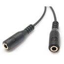 Audio Stereo 3.5mm Male to 2 Female Headset miniphone Y Cable Splitter Adap