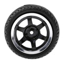 RC Flat Racing Tires Tyre Wheel Rim for HSP HPI 1/10 On-Road Car 6017 Black