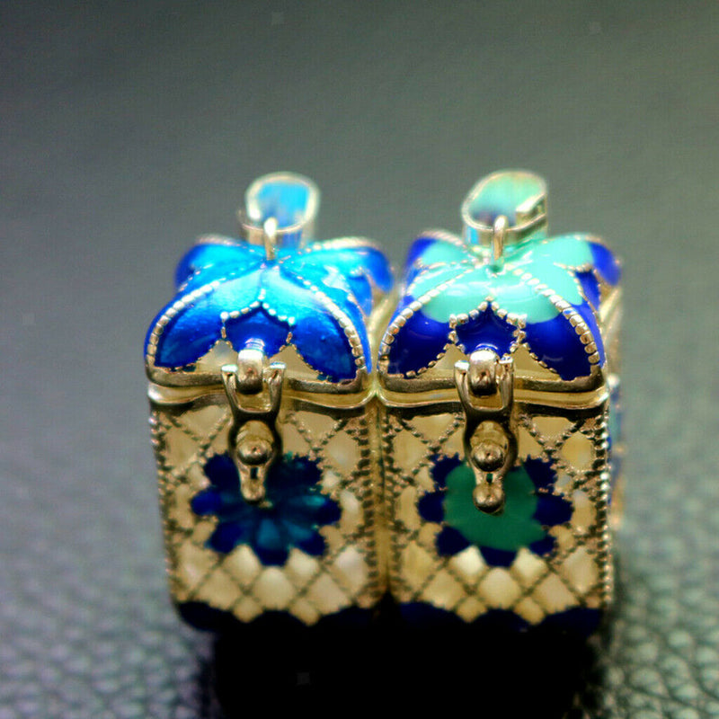 1.10 x 0.55inch - Copper - Essential Oil Diffuser Pendant Necklace Aroma -