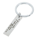 Drive safe I need you here with me keyring kychain couple family love key cha BX