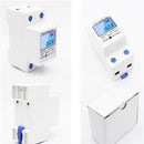 DIN-Rail Energy Meter 5-80A DDM15SD LCD Backlight Digital Display Single Ph E7O8