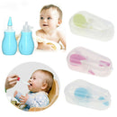 Baby Safety Nose Cleaner Vacuum Suction Nasal Aspirator Flu Protections Blue