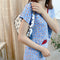 Stylish Butterfly Print Handbag Portable Travel Women Shoulder Bag Armpit Tote