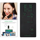 Voice Changer Device Audio Card Sound Changer Microphone Disguiser Black
