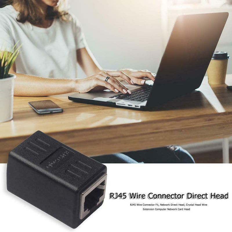 RJ45 Female to Female Ethernet LAN Cable Coupler Extender Plug Connector