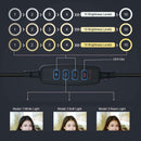 6.2 inch USB Dimmable LED Vlog Photography Video Lights + Desktop Tripod Holder