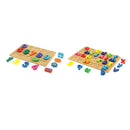 2pcs Toddlers Wooden Puzzle Boards Toys Alphabet Lowercase Letter Number 0-9