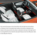 Car Interior Foot Light LED Atmosphere DJ Mixed Music Voice Control Lamp Ki Z0T0