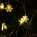 Battery Box LED String Light Waterproof Snowflake Fairy Decor Lamp (6m) A