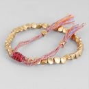 Tibetan Braided Knitting Copper Beads Lucky Rope Bracelet Bangle Unisex Jew3 Gw