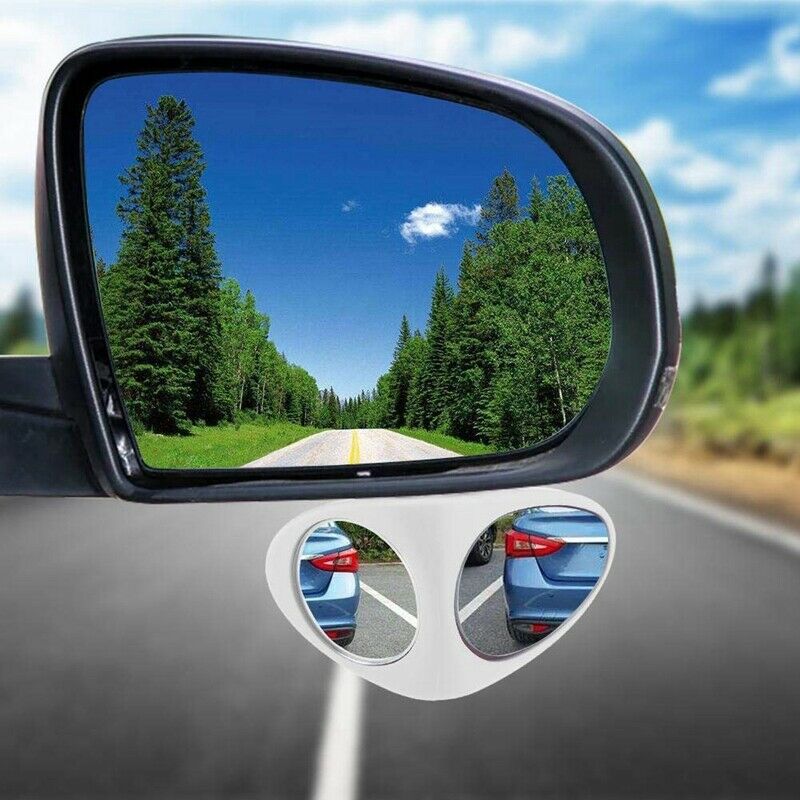2 In 1 Car Blind Spot Mirror Wide Angle Mirror 360 Rotation Adjustable Conv