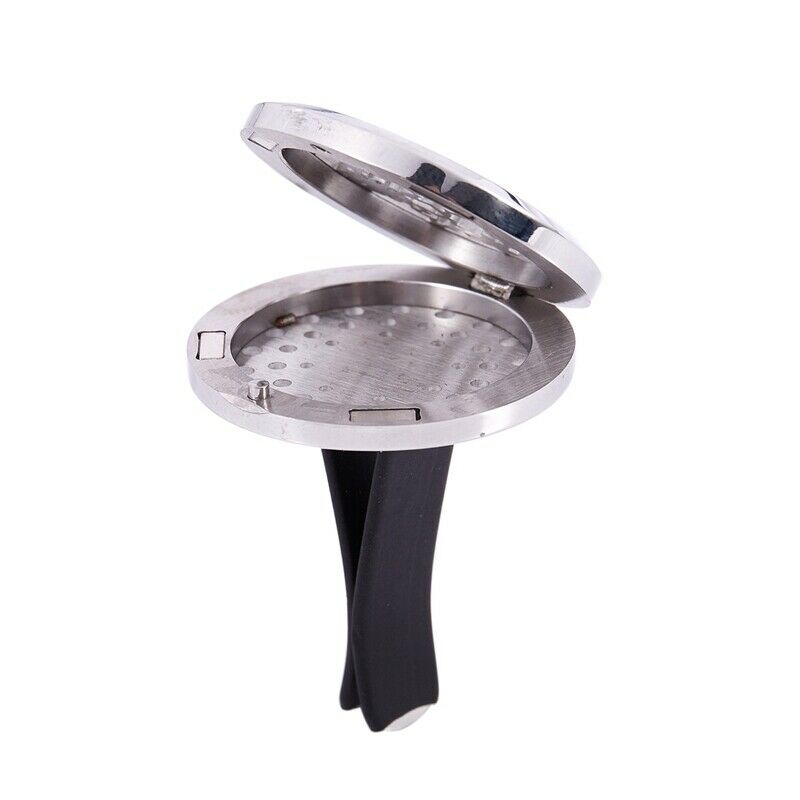 Office&Car Perfume Essential Oil Diffuser Locket With Vent Clip Aromatherap Y8E9