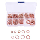200x/Box Copper Washer Gasket Nut and BoltSet Flat Ring Seal Assortment Kit Hn