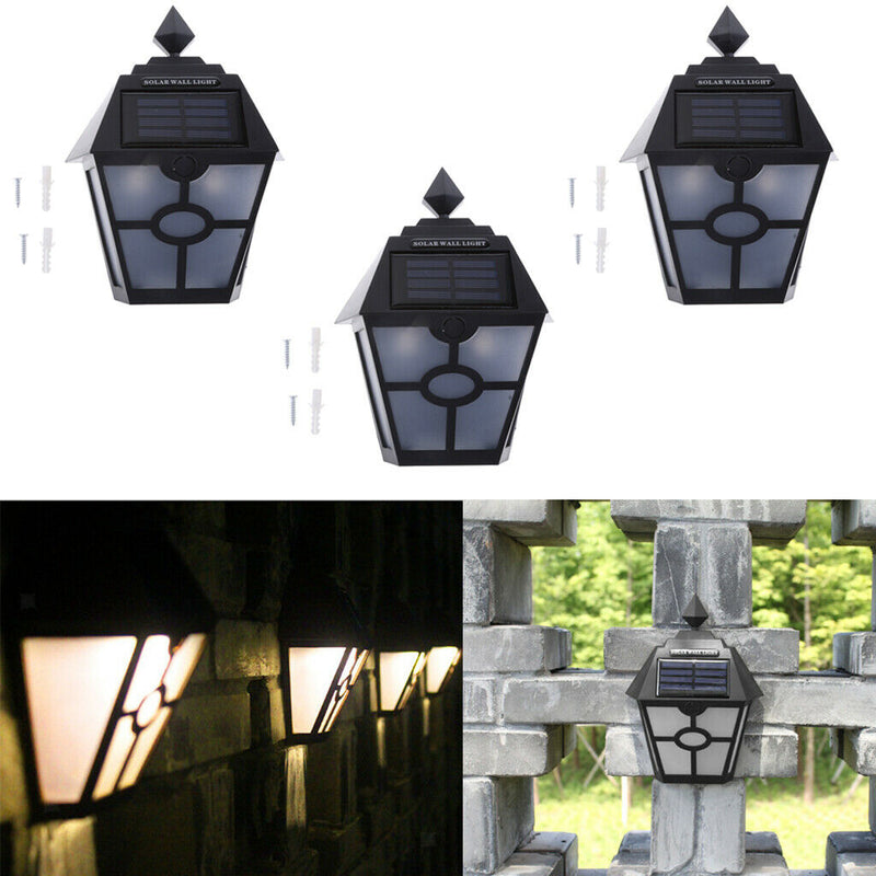 3 Pcs Solar Lights Solar Torches Lights Waterproof Outdoor Solar Pathway Lights