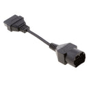 17 Pin OBD1 Male To OBD 2 II 16 Pin Female Socket