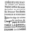 Quotes for bathroom of French version waterproof wall stickers home decor,  S3V7