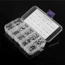 220 PCS Head Socket Hex Grub Screw Assortment Cup Point Set Stainless Steel