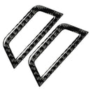 2pcs/set Roof AC Air Vent Covers Carbon Fiber Trim Stickers for BMW E46 98-05