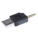 USB 2.0 to 3.5mm Adapter for iPod Shuffle 1st 2nd Generation Black