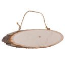 Natural Wood Log Slices Tree Bark Decorative Rustic Wedding Sign Plaque Home
