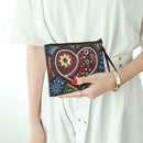 DIY Heart Special Shaped Diamond Painting Women Wristlet Bag Zipper Wallet