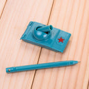1pce Tank Shape Black Ink Ballpoint Pen Stationery Office Ball Point NoveltyA3C