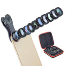 Professional 10-in-1 Cell Phone Camera Lens Zoom Telephoto Kit + Fisheye + Macro