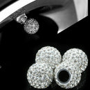 4x Bling Car Rhinestone Tire Valve Caps Diamond Shining Air Caps Auto Accessorie