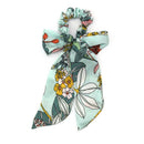 5Pcs/Set Women Hair Bowknot Streamers Scrunchies Ponytail Holder Summer Hea