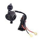 Waterproof 12V Dual Usb Motorcycle Handlebar Install Charger Motorcycle Cha