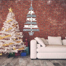Wood Christmas Decor Tree Pattern Ornament Pendant Home Party Accessory (E) A
