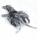 Black alloy Lobster Brooch Pin Animal Shaped Fashion Jewelry Costume Access Q5U6