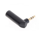2pcs L Shape 3.5mm Right Angle Female to 3.5mm Male Plug Adapter Connector   Z