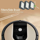 3pcs Plastic Filter+Side Brush for Irobot Room-Ba I7 E5 E6 Vacuum Cleaner
