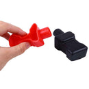 2pcs Car Battery Negative Positive Terminal Covers PVC Insulating Protector