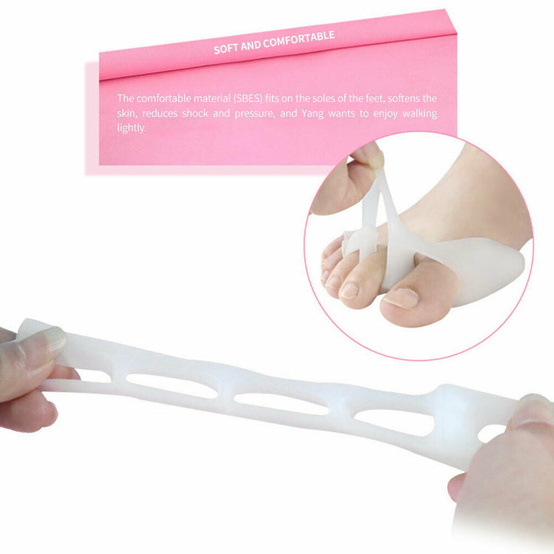 2pcs Hallux Valgus Corrector Toe Separators Foot Finger Splitter Spreader